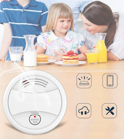 Czujnik detektor DYMU Bezprzewodowy TUYA WIFI