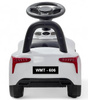 JEŹDZIK PCHACZ POJAZD BIAŁY PODNÓŻEK PEDAŁ GAZU DŹWIĘKI UCHWYT NA BATERIE DO ZABAWY JAZDY DLA DZIECI