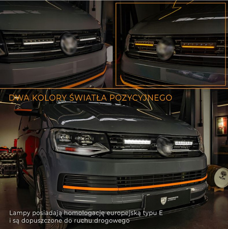 LED BAR Zestaw lamp oświetlenie LED w grill do VW CALIFORNIA T6 2015-2019
