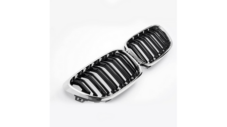 Grill sportowy podwójne żeberka Chrome & Black BMW 2 F22 F23 2013-2021