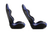 Fotel sportowy MONZA+ Skóra Blue