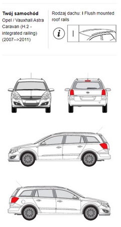 Bagażnik dachowy CRUZ AIRO FUSE DARK Opel Astra Caravan H.2