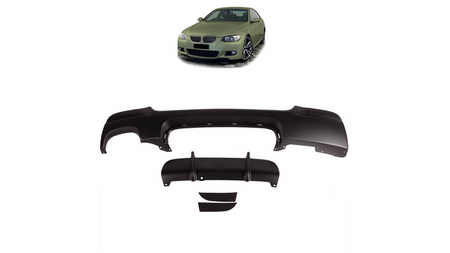 Tylny dyfuzor Matt Black  BMW 3 (E92) Coupe (E93) Cabrio 2006-2013