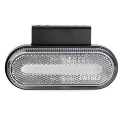 Lampa obrysowa LED OM-01-W owalna biała AMIO-02375