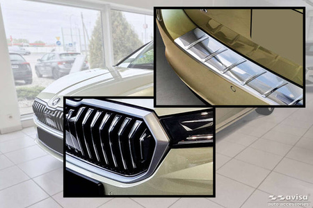 Nakładka na zderzak tylny do Skoda Superb 4 Kombi