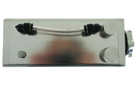 Oil catch tank 0.5L 9mm / 14 mm TurboWorks Silver
