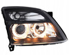 Lampy przednie reflektory Opel Vectra C ringi Czarne pasuje tez do Vectra C GTS