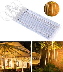 LAMPKI ZEWNĘTRZNE 192 LED METEORY 30CM SPADAJĄCY ŚNIEG SOPLE DESZCZ