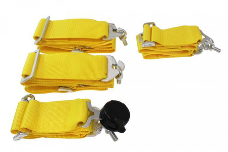 Pasy sportowe 4p 3" Yellow - Quick