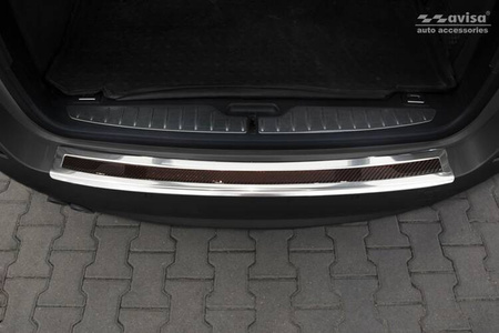 Nakładka na zderzak tylny do BMW serii 5 F11 Kombi Carbon+Stal