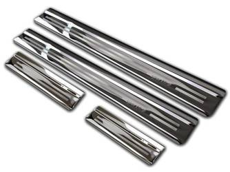 Nakładki progowe do Honda Civic X (Czarne-Lustro)