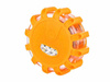 Lampa - flara ostrzegawcza 12 LED + 3 LED, mocowana na magnes i hak, zasilanie 3x AAA, pomarańczowa