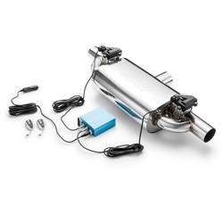 Poprzeczny tłumik przelotowy z zaworem elektrycznym E600