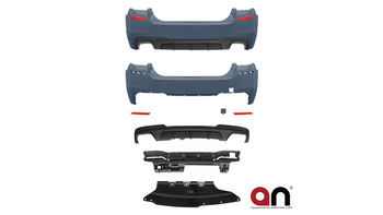 Tylny zderzak sport PDC zestaw z dyfuzorem BMW 5 F10 2010-2017