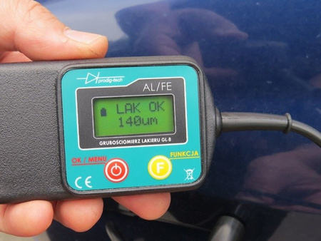 Miernik tester czujnik grubości lakieru GL-8s PRODIG-TECH