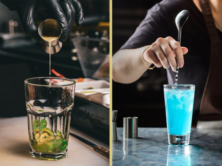 ZESTAW BARMAŃSKI 23 ELEMENTY SHAKER PROFESJONALNY DO NAPOJÓW DRINKÓW PODSTAWKA POKROWIEC