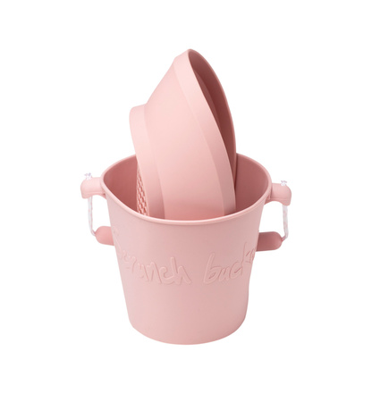 Silikonowe Sitko do piasku Scrunch - Pudrowy Róż