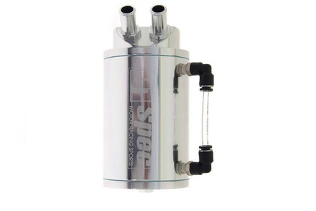 Oil catch tank 0.7L 9mm D1Spec Silver
