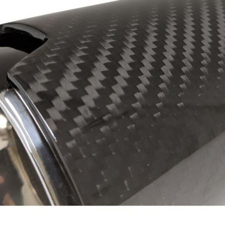 KONCÓWKA BMW CARBON FI 90 MM IN 63MM NO LOGO