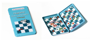 Podróżna gra magnetyczna The Purple Cow - Węże i drabiny