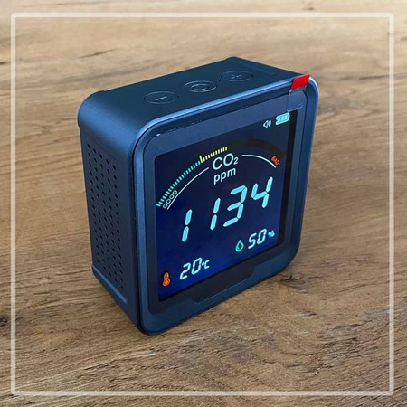 Czujnik Miernik Co2 Dwutlenku Węgla Temp. Wilg.