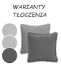 POSZEWKA DEKORACYJNA 2 SZT POKROWIEC OZDOBNY 45 X 45 CM TŁOCZONE WZORY I POMPONY