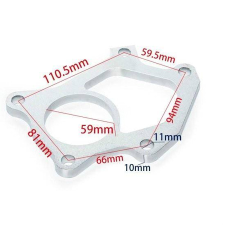 Flansza downpipe SUBARU STI Twin Scroll VF36 VF37