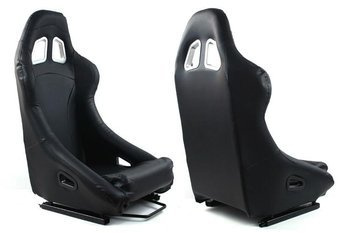 Fotel sportowy SIGMA Skóra Black