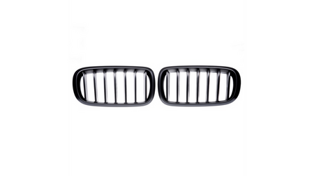 Grill sportowy pojedyncze żeberka Matt Black BMW X5 F15 F85 X6 F16 F86 2013-2018