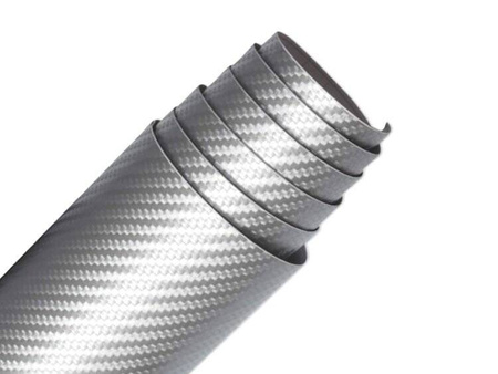 38 x 50 cm Biały Carbon Satynowy 3D