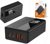 Ładowarka zasilacz 65W 4x USB TYP C PD QC LCD LED