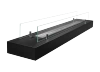 Biokominek wkład z szybą 1200mm