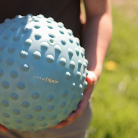 Duża piłka sensoryczna Find that Hippo 20 cm - Niebieska