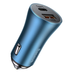 Ładowarka samochodowa BASEUS Golden Contactor Pro, USB + USB-C, QC4.0+, PD, SCP, 40W