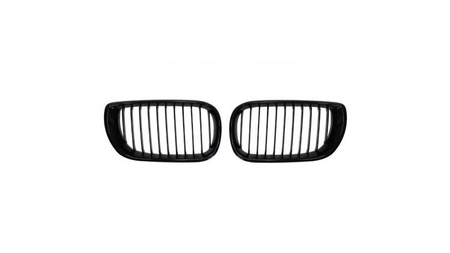 Grill sportowy pojedyncze żeberka Gloss Black BMW 3 E46 Compact Facelift 2001-2005
