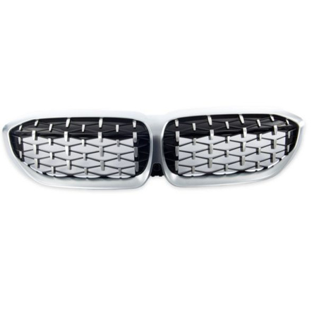 GRILL (NERKI) DO BMW G20 G21 19-22 SILVER DIAMOND
