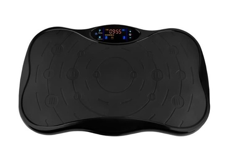 Platforma wibracyjna czarna fitness z uchwytami