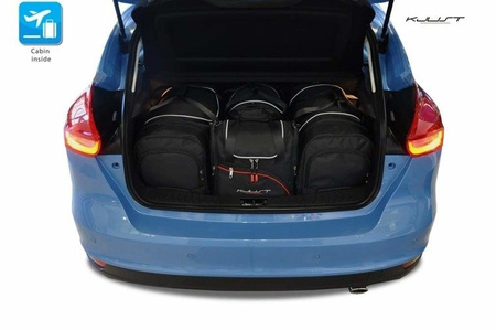 FORD FOCUS HATCHBACK 2011-2018 TORBY DO BAGAŻNIKA 4 SZT