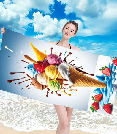 RĘCZNIK PLAŻOWY KĄPIELOWY 100 X 180 CM MIKROFIBRA DUŻY SZYBKOSCHNĄCY MIĘKKI KOLOROWY