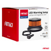 Lampa ostrzegawcza błyskowa kogut LED W28M 12V 24V AMIO-04105