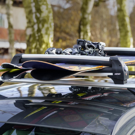 Bagażnik dachowy na narty snowboard krótki 570 mm SSR-01S AMIO-02590