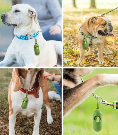 WORECZKI NA PSIE ODCHODY 24 ROLKI + ETUI WORKI NA KUPY ZWIERZĘCE MOCNE WYTRZYMAŁE BIODEGRADOWALNE