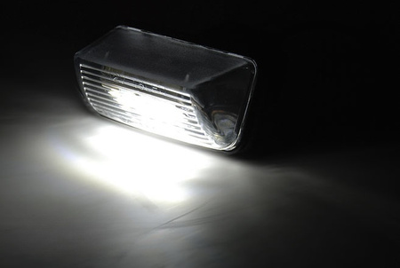 Lampki rejestracji Peugeot 206 306 307 Partner, Citroen C3 C5 Xara Berlingo Saxo