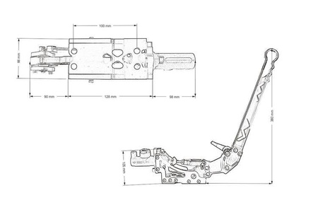 Hamulec ręczny hydrauliczny TurboWorks Professional Race Black