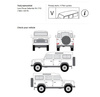 Platforma dachowa bagażowa LANDROVER DEFENDER 5-d