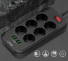 Listwa zasilająca 6 Gniazda + 4x szybkie ładowanie USB Przedłużacz
