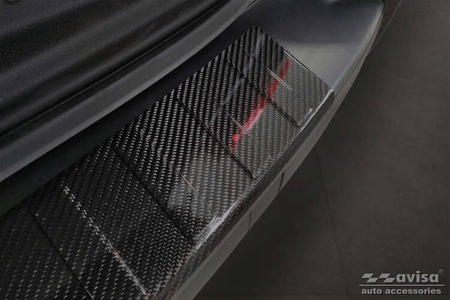 Nakładka na zderzak tylny do Peugeot Traveller (Carbon Fiber)