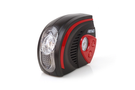 Kompresor samochodowy pompka 12V LED ACOMP-08 AMIO-02182