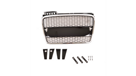 Grill sportowy Chrome & Gloss Black AUDI A4 B7 2004-2008