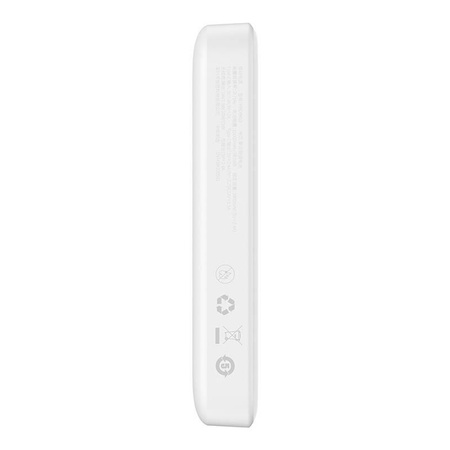 Powerbank magnetyczny Baseus Magnetic Mini 10000mAh, USB-C 20W MagSafe (biały)